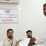 भोकर नगराध्यक्ष पदासाठी पहिले नामनिर्देशन पत्र चंद्रकांत स्वामी मुस्तापुरे कडुन दाखल..